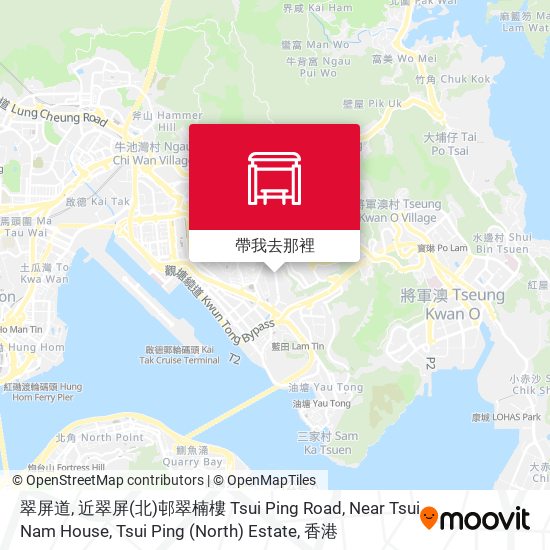 翠屏道, 近翠屏(北)邨翠楠樓 Tsui Ping Road, Near Tsui Nam House, Tsui Ping (North) Estate地圖
