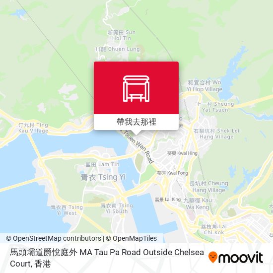 馬頭壩道爵悅庭外 MA Tau Pa Road Outside Chelsea Court地圖