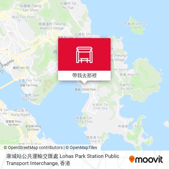 康城站公共運輸交匯處 Lohas Park Station Public Transport Interchange地圖