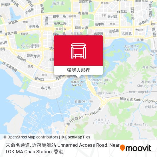 未命名通道, 近落馬洲站 Unnamed Access Road, Near LOK MA Chau Station地圖