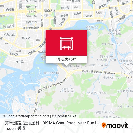 落馬洲路, 近潘屋村 LOK MA Chau Road, Near Pun Uk Tsuen地圖