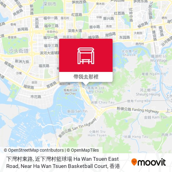 下灣村東路, 近下灣村籃球場 Ha Wan Tsuen East Road, Near Ha Wan Tsuen Basketball Court地圖