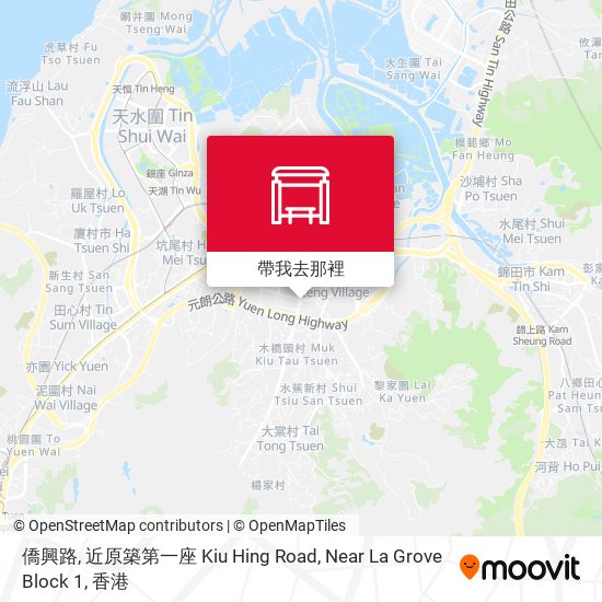 僑興路, 近原築第一座 Kiu Hing Road, Near La Grove Block 1地圖