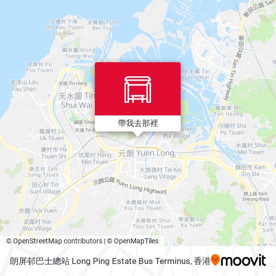 朗屏邨巴士總站 Long Ping Estate Bus Terminus地圖