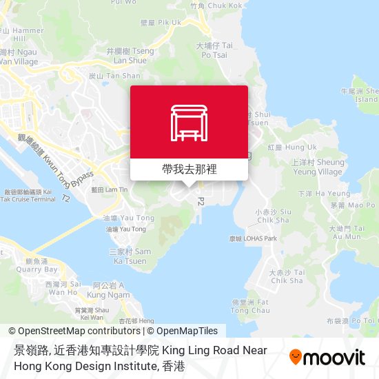 景嶺路, 近香港知專設計學院 King Ling Road Near Hong Kong Design Institute地圖