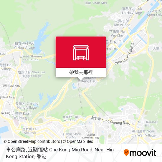 車公廟路, 近顯徑站 Che Kung Miu Road, Near Hin Keng Station地圖