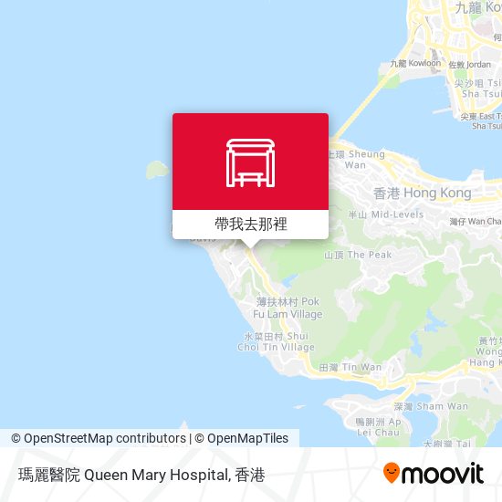 瑪麗醫院 Queen Mary Hospital地圖