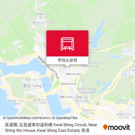 葵盛圍, 近葵盛東邨盛和樓 Kwai Shing Circuit, Near Shing Wo House, Kwai Shing East Estate地圖