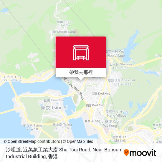 沙咀道, 近萬象工業大廈 Sha Tsui Road, Near Bonsun Industrial Building地圖