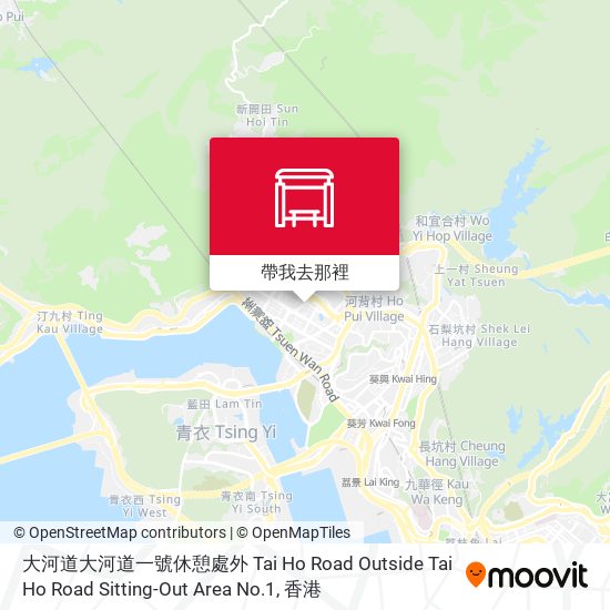大河道大河道一號休憩處外 Tai Ho Road Outside Tai Ho Road Sitting-Out Area No.1地圖