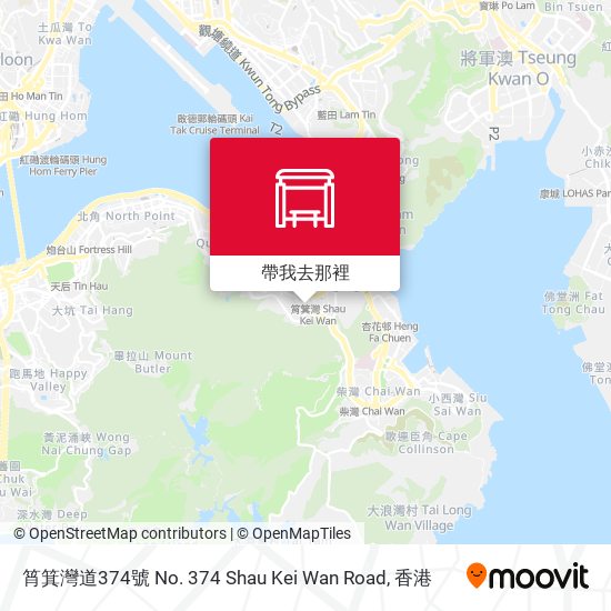 筲箕灣道374號 No. 374 Shau Kei Wan Road地圖