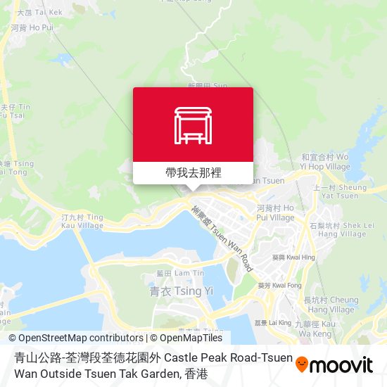 青山公路-荃灣段荃德花園外 Castle Peak Road-Tsuen Wan Outside Tsuen Tak Garden地圖