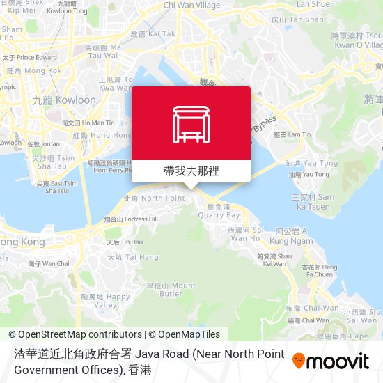 渣華道近北角政府合署 Java Road (Near North Point Government Offices)地圖