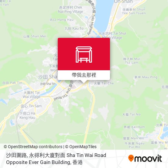 沙田圍路, 永得利大廈對面 Sha Tin Wai Road Opposite Ever Gain Building地圖