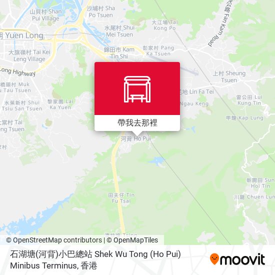 石湖塘(河背)小巴總站 Shek Wu Tong (Ho Pui) Minibus Terminus地圖