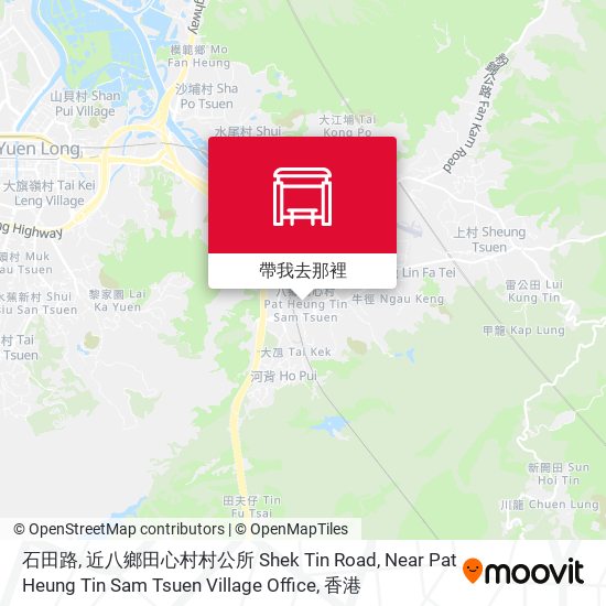 石田路, 近八鄉田心村村公所 Shek Tin Road, Near Pat Heung Tin Sam Tsuen Village Office地圖