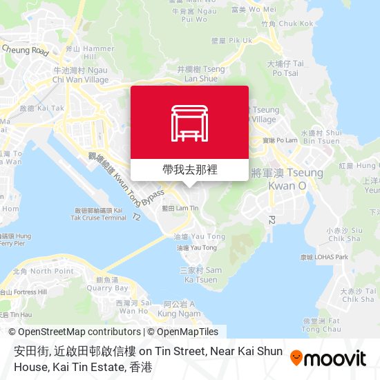 安田街, 近啟田邨啟信樓 on Tin Street, Near Kai Shun House, Kai Tin Estate地圖