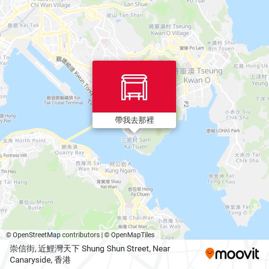 崇信街, 近鯉灣天下 Shung Shun Street, Near Canaryside地圖