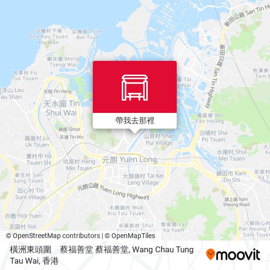 橫洲東頭圍　蔡福善堂 蔡福善堂, Wang Chau Tung Tau Wai地圖