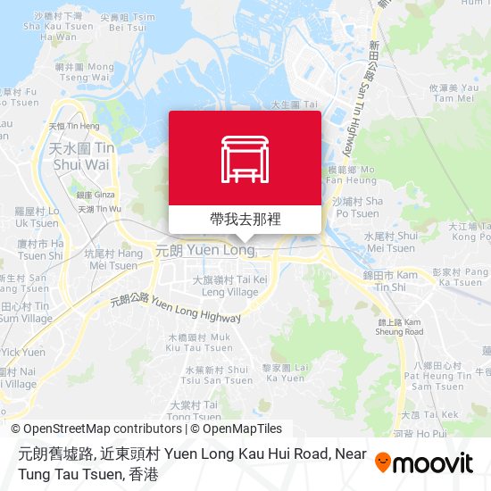 元朗舊墟路, 近東頭村 Yuen Long Kau Hui Road, Near Tung Tau Tsuen地圖