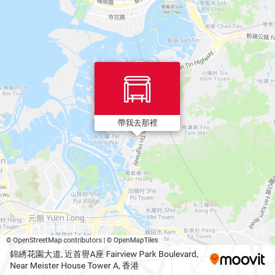 錦綉花園大道, 近首譽A座 Fairview Park Boulevard, Near Meister House Tower A地圖