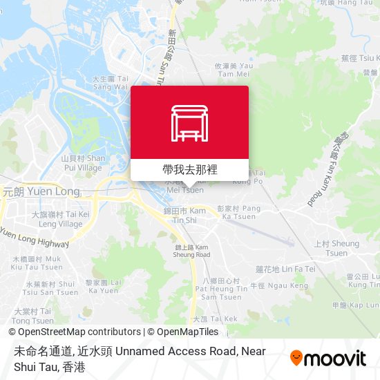未命名通道, 近水頭 Unnamed Access Road, Near Shui Tau地圖