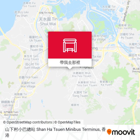 山下村小巴總站 Shan Ha Tsuen Minibus Terminus地圖