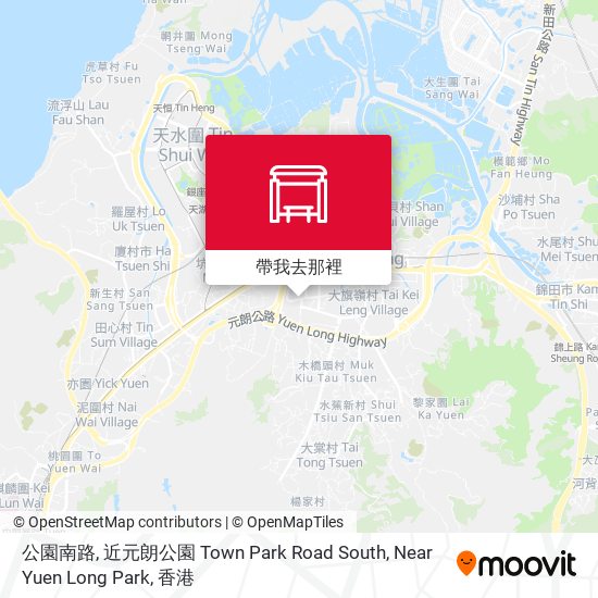 公園南路, 近元朗公園 Town Park Road South, Near Yuen Long Park地圖