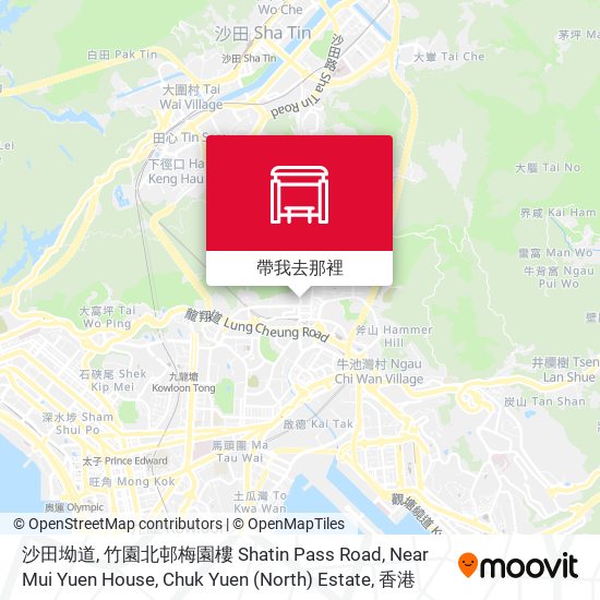 沙田坳道, 竹園北邨梅園樓 Shatin Pass Road,  Near Mui Yuen House, Chuk Yuen (North) Estate地圖