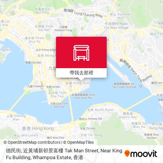德民街, 近黃埔新邨景富樓 Tak Man Street, Near King Fu Building, Whampoa Estate地圖