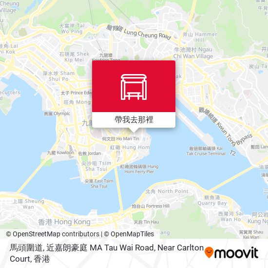 馬頭圍道, 近嘉朗豪庭 MA Tau Wai Road, Near Carlton Court地圖