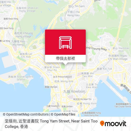 棠蔭街, 近聖道書院 Tong Yam Street, Near Saint Too College地圖