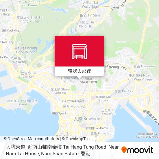 大坑東道, 近南山邨南泰樓 Tai Hang Tung Road, Near Nam Tai House, Nam Shan Estate地圖