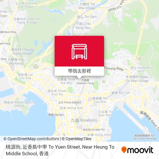 桃源街, 近香島中學 To Yuen Street, Near Heung To Middle School地圖