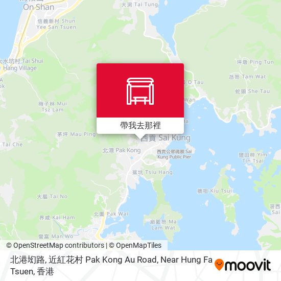 北港㘭路, 近紅花村 Pak Kong Au Road, Near Hung Fa Tsuen地圖