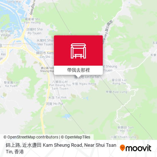 錦上路, 近水盞田 Kam Sheung Road, Near Shui Tsan Tin地圖