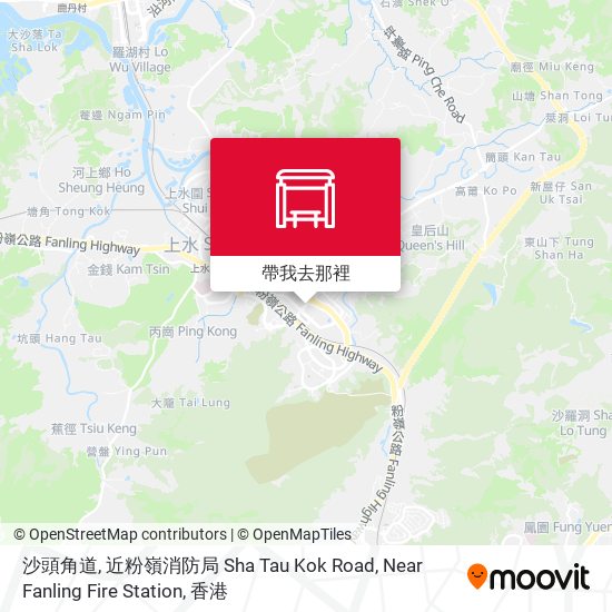沙頭角道, 近粉嶺消防局 Sha Tau Kok Road, Near Fanling Fire Station地圖