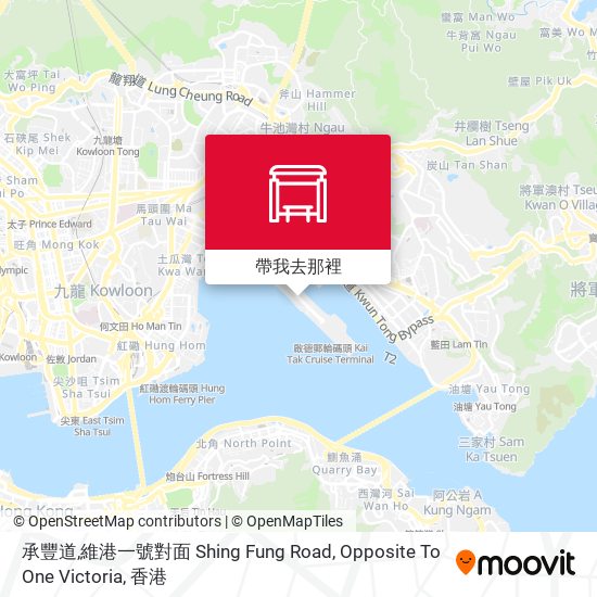 承豐道,維港一號對面 Shing Fung Road, Opposite To One Victoria地圖