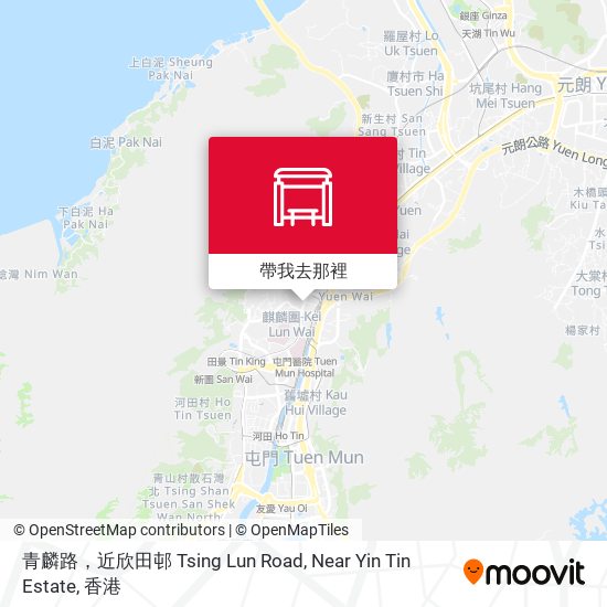 青麟路，近欣田邨 Tsing Lun Road, Near Yin Tin Estate地圖