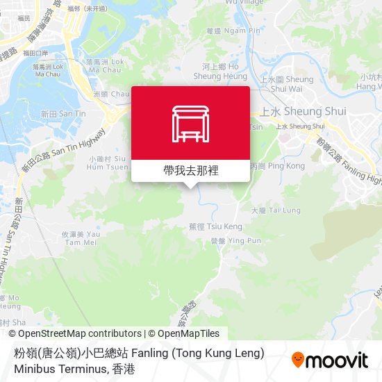 粉嶺(唐公嶺)小巴總站 Fanling (Tong Kung Leng) Minibus Terminus地圖