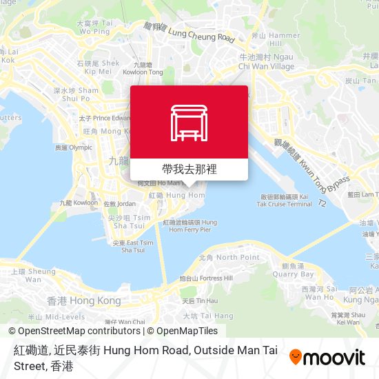 紅磡道, 近民泰街 Hung Hom Road, Outside Man Tai Street地圖