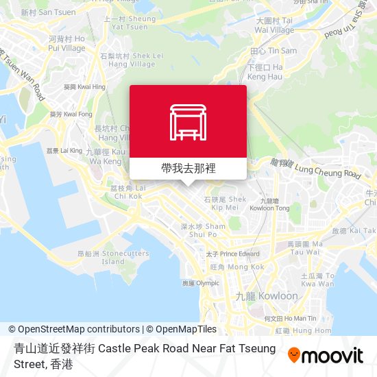 青山道近發祥街 Castle Peak Road Near Fat Tseung Street地圖