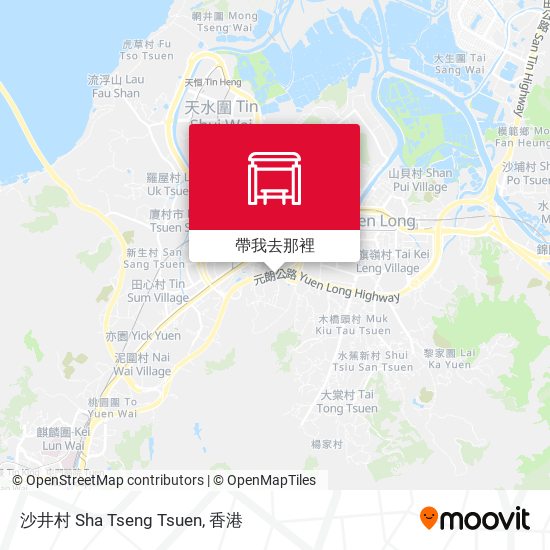 沙井村  Sha Tseng Tsuen地圖