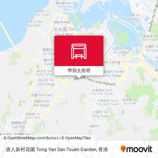 唐人新村花園 Tong Yan San Tsuen Garden地圖
