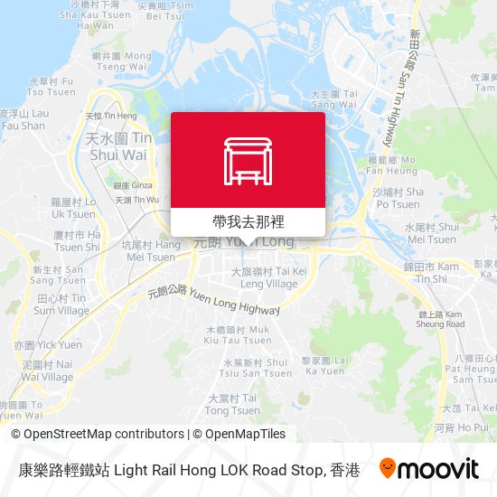 康樂路輕鐵站 Light Rail Hong LOK Road Stop地圖