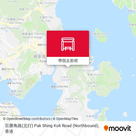 百勝角路(北行)  Pak Shing Kok Road (Northbound)地圖