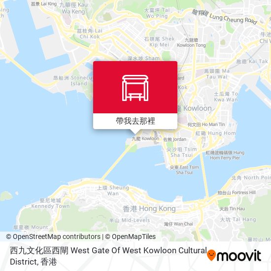 西九文化區西閘 West Gate Of West Kowloon Cultural District地圖
