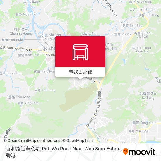 百和路近華心邨 Pak Wo Road Near Wah Sum Estate地圖
