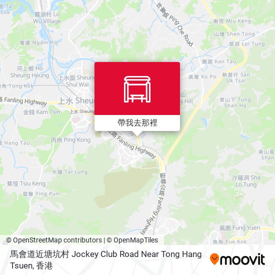 馬會道近塘坑村 Jockey Club Road Near Tong Hang Tsuen地圖