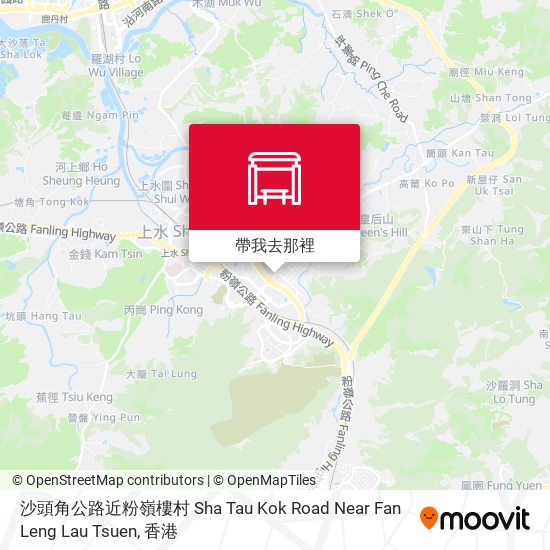 沙頭角公路近粉嶺樓村 Sha Tau Kok Road Near Fan Leng Lau Tsuen地圖